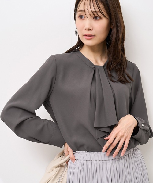 セール】【WEB限定カラー・サイズ】メタルパーツフロントフリルタイ