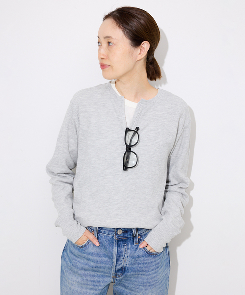 HANES/ヘインズ SLOBE別注 WAFFLE 2パックカットソー（Tシャツ