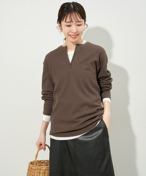 HANES/ヘインズ SLOBE別注 WAFFLE 2パックカットソー SLOBE IENA（スローブイエナ）の「【Hanes / ヘインズ】SLOBE