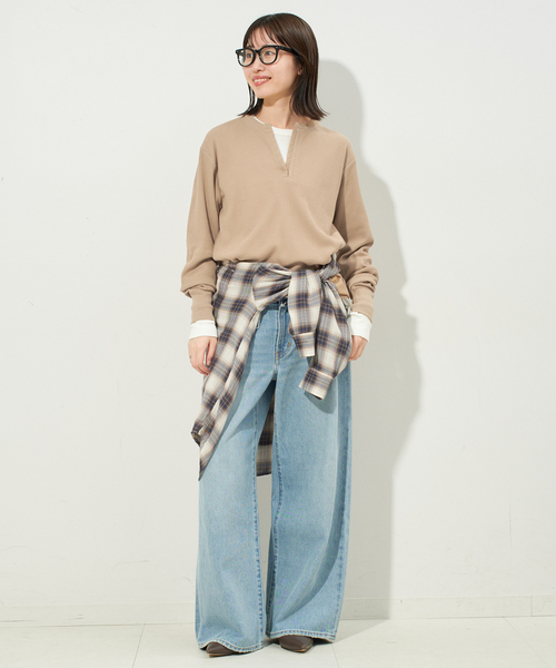 HANES/ヘインズ SLOBE別注 WAFFLE 2パックカットソー（Tシャツ