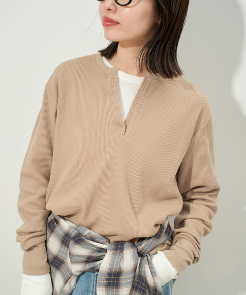 HANES/ヘインズ SLOBE別注 WAFFLE 2パックカットソー（Tシャツ