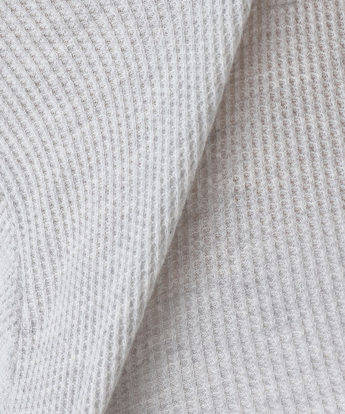 HANES（ヘインズ）の「HANES/ヘインズ SLOBE別注 WAFFLE 2パックカットソー（Tシャツ/カットソー・レディース・ベージュ/ネイビー/チョコ/グレー・FREE）」の20枚目の写真