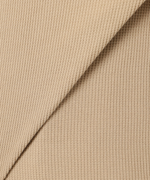 HANES（ヘインズ）の「HANES/ヘインズ SLOBE別注 WAFFLE 2パックカットソー（Tシャツ/カットソー・レディース・ベージュ/ネイビー/チョコ/グレー・FREE）」の18枚目の写真