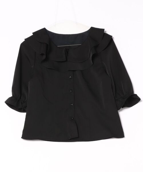 heliopole ラッフル襟ブラウス ROUND COLLAR LACE BLOUSE｜HELIOPOLE｜HÉLIOPÔLE（エリオポール