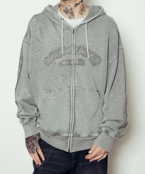 セール】Double zip hoodie（パーカー）｜Subciety（サブサエティ）の 