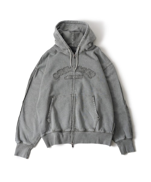 Subciety（サブサエティ）の「Double zip hoodie（パーカー・メンズ・バーガンディー/グレー/ブラック・X-LARGE/SMALL/MEDIUM/LARGE）」の6枚目の写真