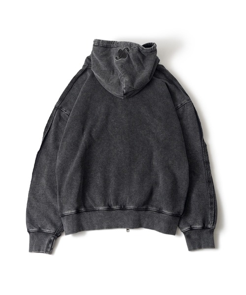 Subciety（サブサエティ）の「Double zip hoodie（パーカー・メンズ・バーガンディー/グレー/ブラック・X-LARGE/SMALL/MEDIUM/LARGE）」の5枚目の写真