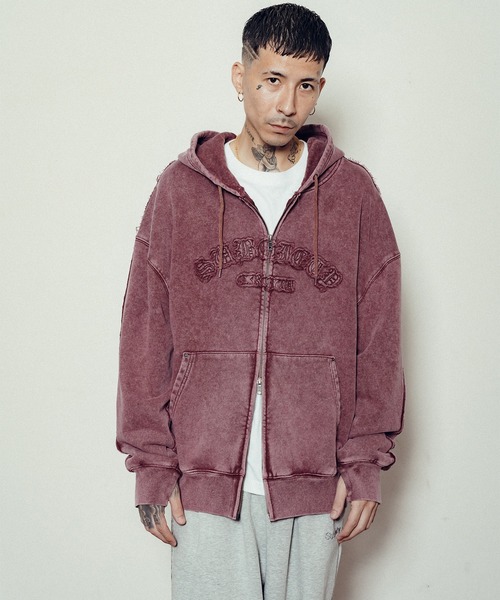 Subciety（サブサエティ）の「Double zip hoodie（パーカー・メンズ・バーガンディー/グレー/ブラック・X-LARGE/SMALL/MEDIUM/LARGE）」の21枚目の写真