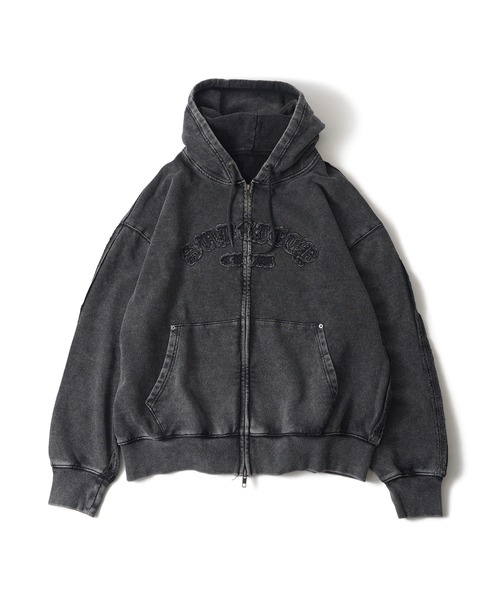 Subciety（サブサエティ）の「Double zip hoodie（パーカー・メンズ・バーガンディー/グレー/ブラック・X-LARGE/SMALL/MEDIUM/LARGE）」の4枚目の写真