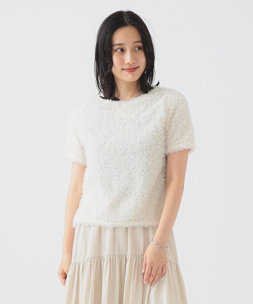 B:MING by BEAMS（ビーミングバイビームス）の「【手洗いOK】カール シャギー Tシャツ（Tシャツ/カットソー・レディース・ホワイト系その他5/ブラック/ブラウン/ブルー系その他・ONE SIZE）」の13枚目の写真