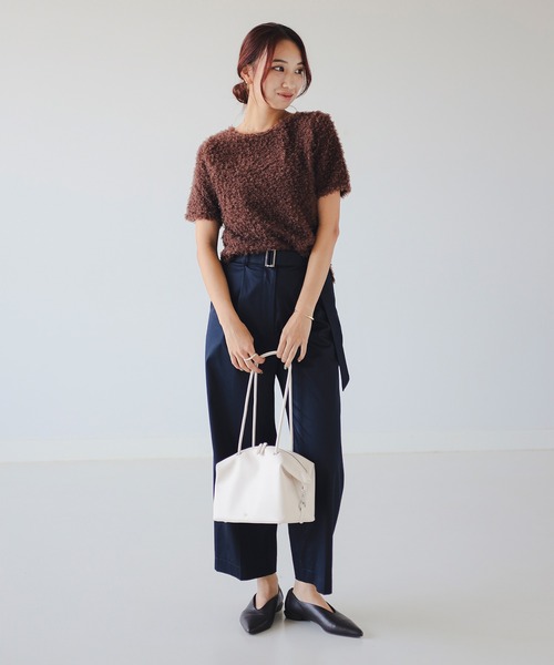 B:MING by BEAMS（ビーミングバイビームス）の「【手洗いOK】カール シャギー Tシャツ（Tシャツ/カットソー・レディース・ホワイト系その他5/ブラック/ブラウン/ブルー系その他・ONE SIZE）」の5枚目の写真