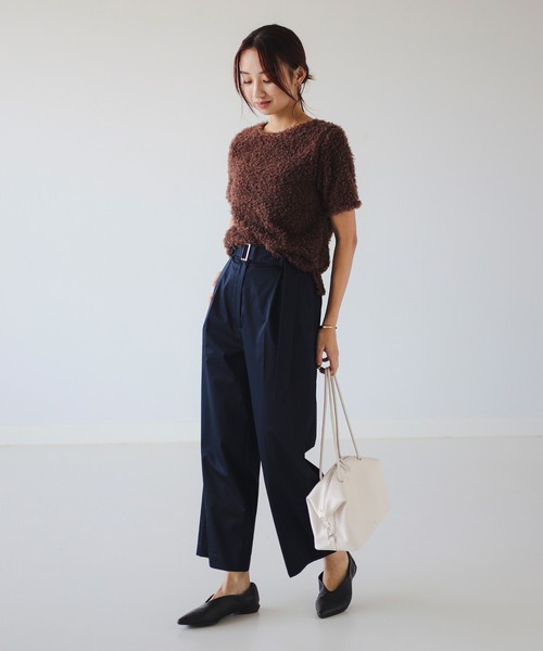 B:MING by BEAMS（ビーミングバイビームス）の「【手洗いOK】カール シャギー Tシャツ（Tシャツ/カットソー・レディース・ホワイト系その他5/ブラック/ブラウン/ブルー系その他・ONE SIZE）」の6枚目の写真