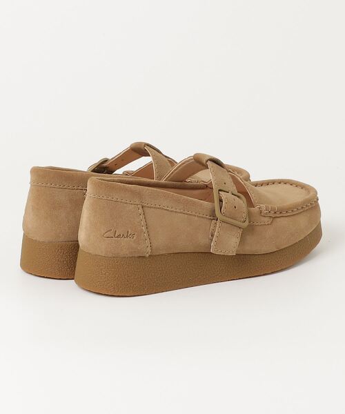 Clarks ブラウン デッキシューズ WallabeeEVOBar / ワラビーエヴォバー（ダークサンドスエード