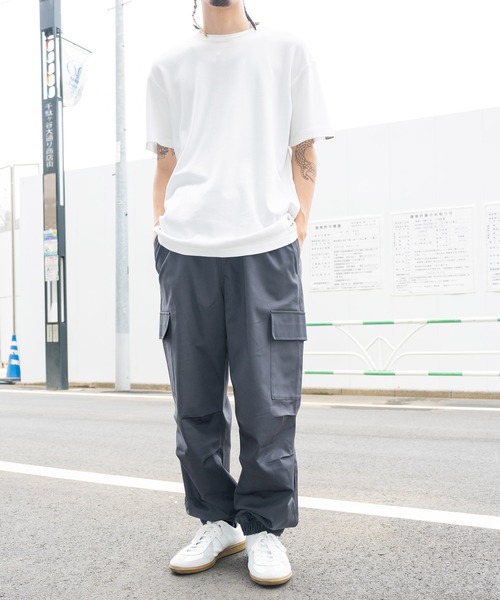 Subciety(サブサエティ)の「Easy tapered cargo pants(カーゴパンツ・メンズ・チャコールグレー/カーキ/ブラック・マルチサイズ)」の15枚目の写真