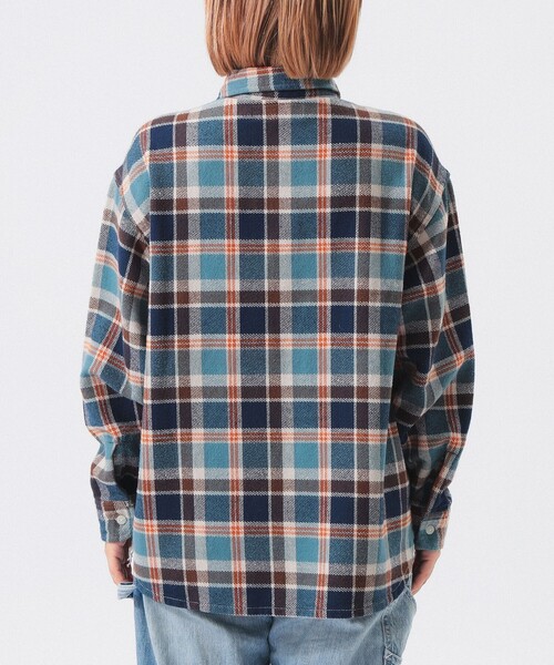 BEAMS BOY（ビームスボーイ）の「【2/5再値下げ】ワーク チェック シャツ（シャツ/ブラウス・レディース・グレー/アイボリー/ブルー・2/1）」の7枚目の写真