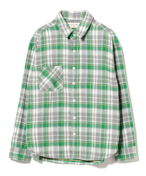 BEAMS BOY（ビームスボーイ）の「【2/5再値下げ】ワーク チェック シャツ（シャツ/ブラウス・レディース・グレー/アイボリー/ブルー・2/1）」の14枚目の写真