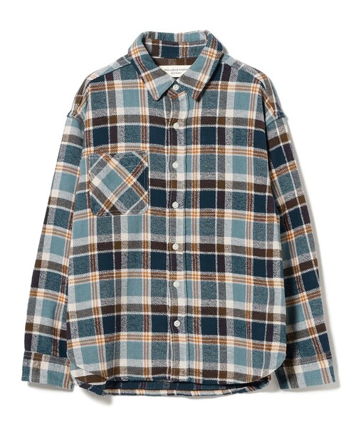 BEAMS BOY（ビームスボーイ）の「【2/5再値下げ】ワーク チェック シャツ（シャツ/ブラウス・レディース・グレー/アイボリー/ブルー・2/1）」の17枚目の写真