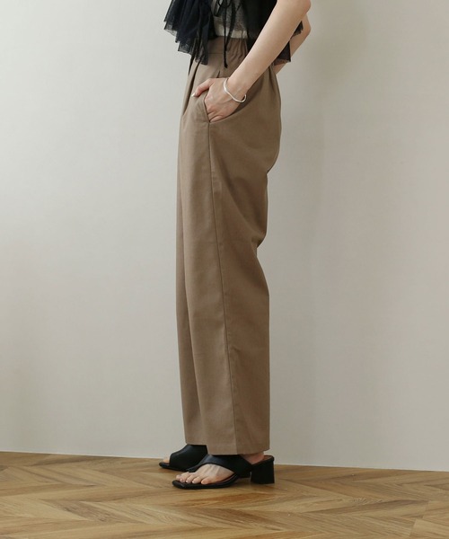 NOAHL(ノアル)の「【NOAHL】リネンワイドパンツ(その他パンツ・レディース・ブラウン/キナリ/ブラック・L/M)」の10枚目の写真
