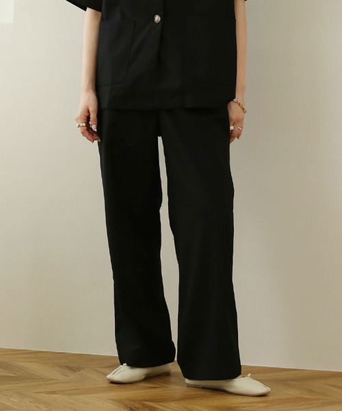 NOAHL(ノアル)の「【NOAHL】リネンワイドパンツ(その他パンツ・レディース・ブラウン/キナリ/ブラック・L/M)」の14枚目の写真