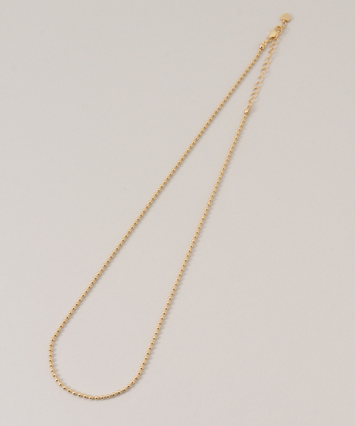 SLOBE IENA(スローブイエナ)の「Theia Jewelry/テイア ジュエリー ボールチェーンネックレス 82200N0013(ネックレス・レディース・ゴールド・FREE)」の4枚目の写真