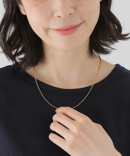 SLOBE IENA(スローブイエナ)の「Theia Jewelry/テイア ジュエリー ボールチェーンネックレス 82200N0013(ネックレス・レディース・ゴールド・FREE)」の9枚目の写真