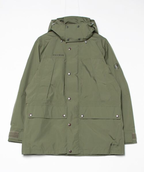 Mammut（マムート）の「オベリスク ゴアテックス ジップイン ハードシェル コート アジアンフィット / Obelisk Gore-Tex Zip-In HS Coat AF Men（ダウンジャケット/コート・メンズ・カーキ・X-LARGE/MEDIUM）」の8枚目の写真