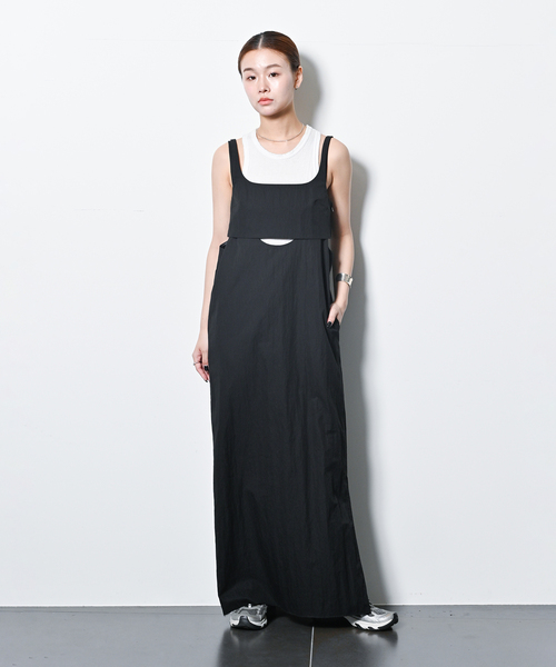 CITYSHOP（シティーショップ）の「OPPOSITE CAMI DRESS：ワンピース（ワンピース・レディース・ブラック/チャコールグレー・38/36）」の7枚目の写真