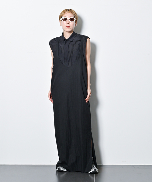 CITYSHOP（シティーショップ）の「OPPOSITE CAMI DRESS：ワンピース（ワンピース・レディース・ブラック/チャコールグレー・38/36）」の9枚目の写真