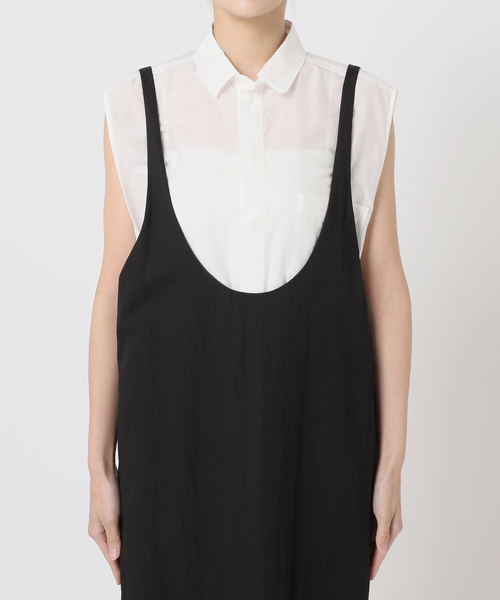 CITYSHOP（シティーショップ）の「OPPOSITE CAMI DRESS：ワンピース（ワンピース・レディース・ブラック/チャコールグレー・38/36）」の16枚目の写真