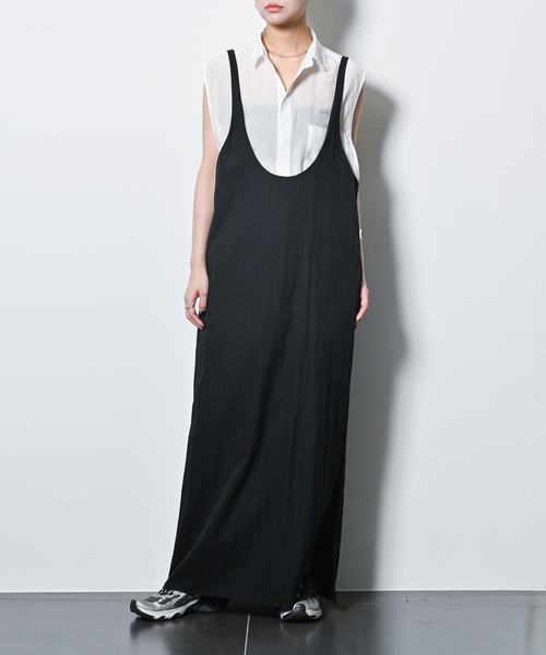 CITYSHOP（シティーショップ）の「OPPOSITE CAMI DRESS：ワンピース（ワンピース・レディース・ブラック/チャコールグレー・38/36）」の22枚目の写真