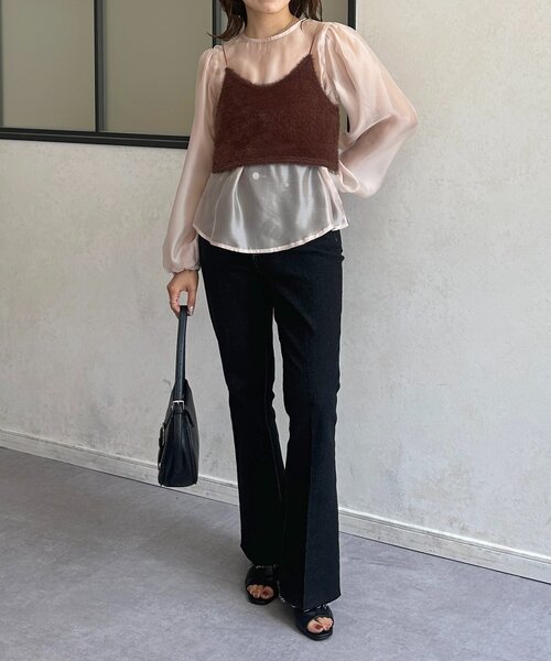 Thevon（ゼボン）の「セミフレアデニム（その他パンツ・レディース・ブラック/ブルー・S/M）」の7枚目の写真