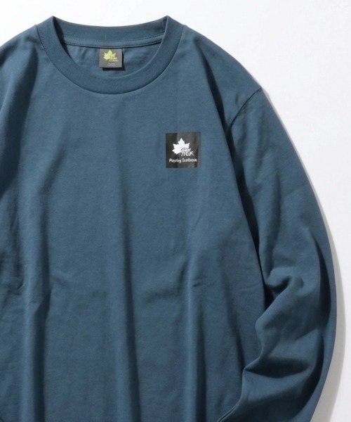 LOGOS(ロゴス)の「2026SS LOGOS/ロゴス ワンポイントボックスロゴ ロングスリーブTシャツ ロンT レディース メンズ(Tシャツ/カットソー・メンズ・ブラウン/ワインレッド/ネイビー/アイボリー/カーキ/ブラック/グレー/ライトブルー/ベージュ・M/L/LL)」の7枚目の写真