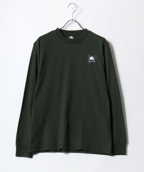 セール】2025AW LOGOS/ロゴス ワンポイントBOXロゴ ロンT 長袖