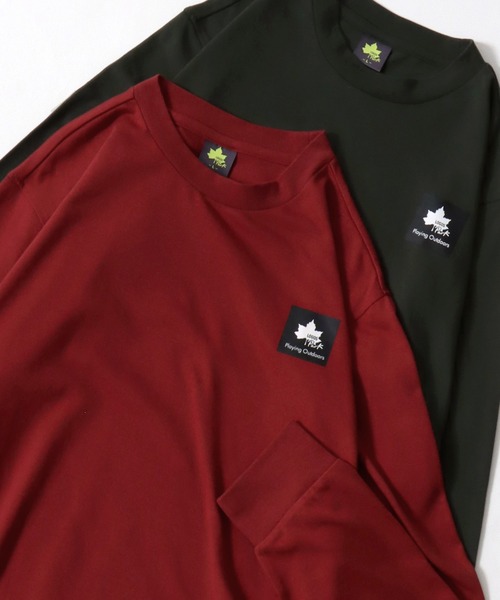 セール】2025AW LOGOS/ロゴス ワンポイントBOXロゴ ロンT 長袖 ロング