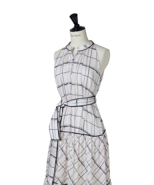 ワンピース Anduze Belted Check Dress Anduze Belted Check Dress