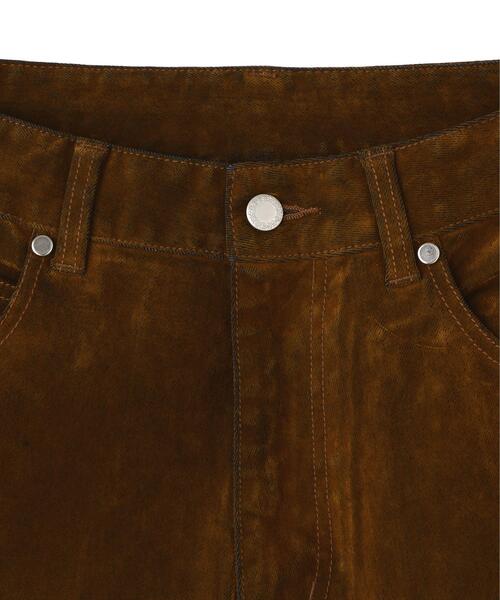 DANKE SCHON(ダンケシェーン)の「DankeSchon/ダンケシェーン/FLOCKY DENIM FLARE CARGO PANTS(デニムパンツ・メンズ・ブラック/ブラウン・S/M/L)」の8枚目の写真