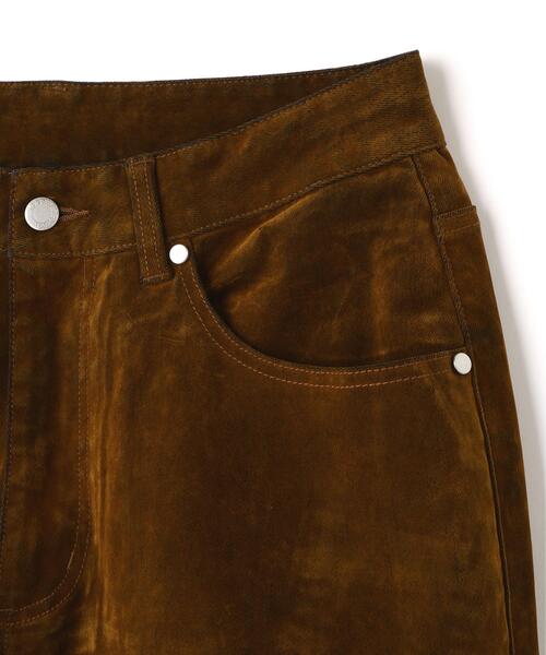 DANKE SCHON(ダンケシェーン)の「DankeSchon/ダンケシェーン/FLOCKY DENIM FLARE CARGO PANTS(デニムパンツ・メンズ・ブラック/ブラウン・S/M/L)」の9枚目の写真