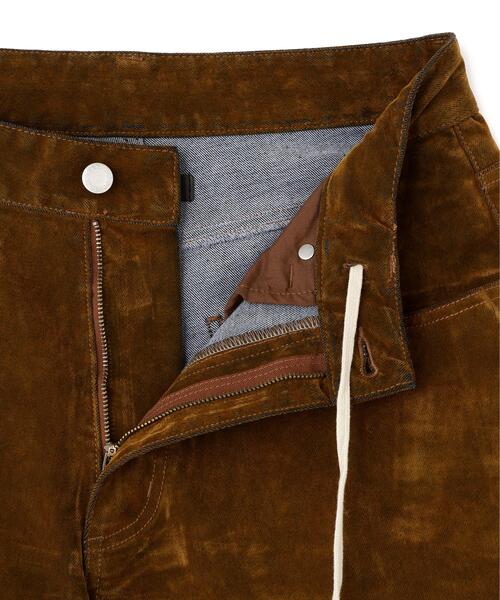 DANKE SCHON(ダンケシェーン)の「DankeSchon/ダンケシェーン/FLOCKY DENIM FLARE CARGO PANTS(デニムパンツ・メンズ・ブラック/ブラウン・S/M/L)」の12枚目の写真