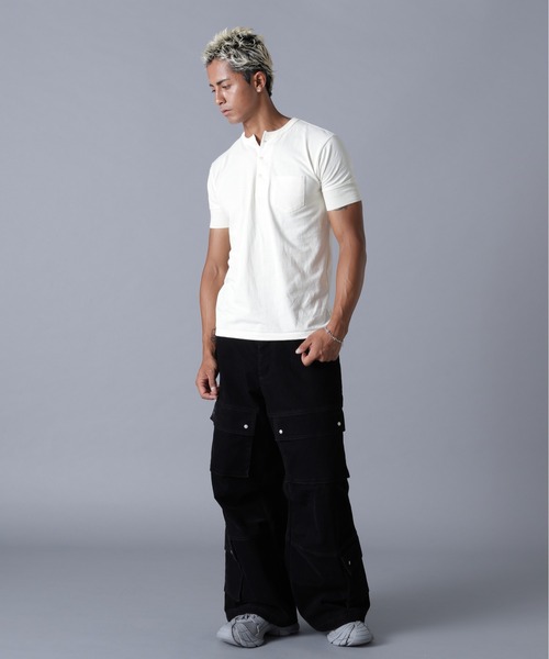 エルエイチピー（LHP）/DankeSchon／ダンケシェーン／FLOCKY DENIM FLARE CARGO PANTS DankeSchon/ダンケシェーン/FLOCKY DENIM FLARE CARGO PANTS（デニム