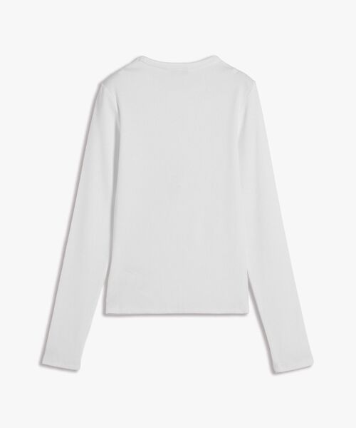 tommy jeans(トミー ジーンズ)の「スリムエッセンシャルロングスリーブリブTシャツ(Tシャツ/カットソー・レディース・ブラック/マルチ/ホワイト/ブルー・SMALL/MEDIUM/X-SMALL)」の15枚目の写真