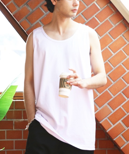 PRO CLUB (プロクラブ)の「PRO CLUB タンクトップ(タンクトップ・メンズ・ブラック/ホワイト/ヘザーグレー/ネイビー・MEDIUM/X-LARGE/SMALL/LARGE)」の5枚目の写真