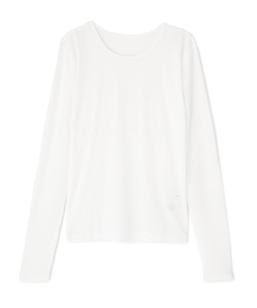 NATURAL BEAUTY BASIC（ナチュラルビューティーベーシック）の「◇【Oggi号掲載】シアーカットソーシリーズ クルーネック（Tシャツ/カットソー・レディース・ピンク/グレー/レッド/オフホワイト・FREE）」の18枚目の写真
