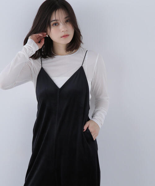 NATURAL BEAUTY BASIC（ナチュラルビューティーベーシック）の「◇【Oggi号掲載】シアーカットソーシリーズ クルーネック（Tシャツ/カットソー・レディース・ピンク/グレー/レッド/オフホワイト・FREE）」の2枚目の写真