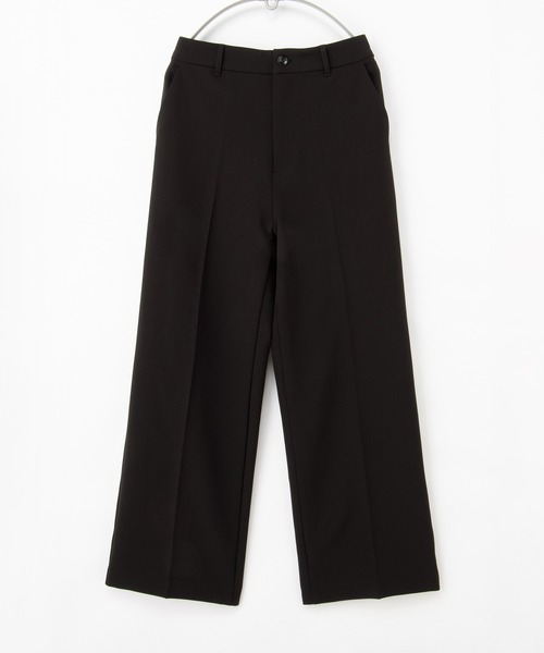 Honeys（ハニーズ）の「【ストレッチ・ウォッシャブル・イージーケア】ストレートパンツ（スラックス・レディース・ブラック/ネイビー/ヘザーチャコール/キャメル・SS/S/M/LL/L/3L）」の21枚目の写真