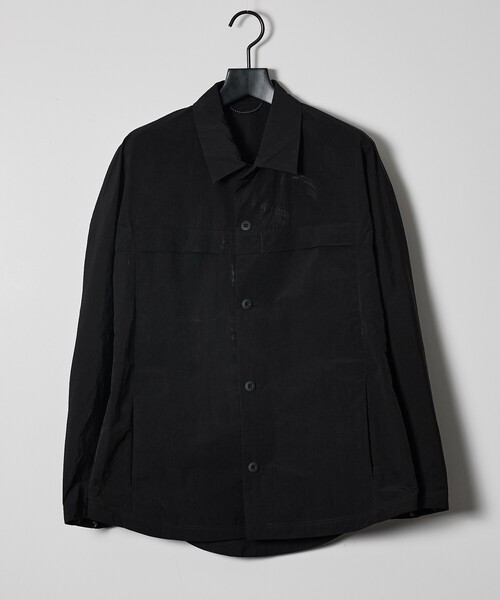 ABAHOUSE（アバハウス）の「【セットアップ対応】TUCK＆DARTS ワッシャーナイロン シャツブルゾン / ドルマンスリーブ（シャツ/ブラウス・メンズ・ブラック/ベージュ・46/48）」の12枚目の写真
