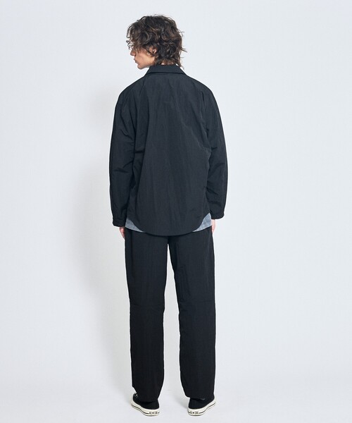 ABAHOUSE（アバハウス）の「【セットアップ対応】TUCK＆DARTS ワッシャーナイロン シャツブルゾン / ドルマンスリーブ（シャツ/ブラウス・メンズ・ブラック/ベージュ・46/48）」の14枚目の写真