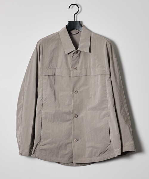 ABAHOUSE（アバハウス）の「【セットアップ対応】TUCK＆DARTS ワッシャーナイロン シャツブルゾン / ドルマンスリーブ（シャツ/ブラウス・メンズ・ブラック/ベージュ・46/48）」の19枚目の写真