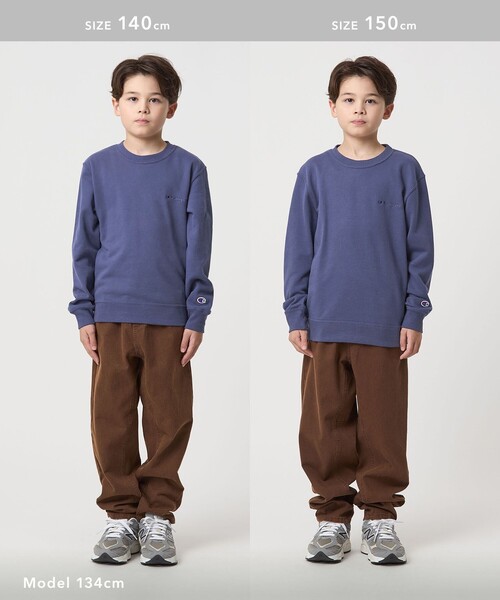 Champion(チャンピオン)の「<Champion>クルーネック スウェット / トレーナー / キッズ 140cm-160cm(スウェット・キッズ・オフホワイト/ブラック/ネイビー・150cm/160cm/140cm)」の8枚目の写真