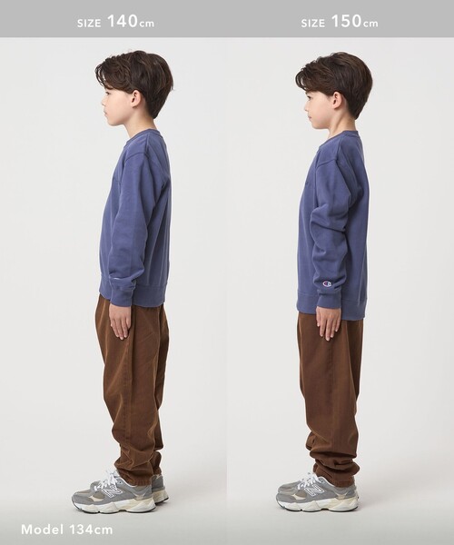 Champion(チャンピオン)の「<Champion>クルーネック スウェット / トレーナー / キッズ 140cm-160cm(スウェット・キッズ・オフホワイト/ブラック/ネイビー・150cm/160cm/140cm)」の9枚目の写真