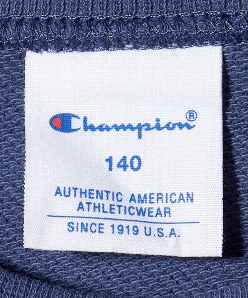 Champion(チャンピオン)の「<Champion>クルーネック スウェット / トレーナー / キッズ 140cm-160cm(スウェット・キッズ・オフホワイト/ブラック/ネイビー・150cm/160cm/140cm)」の4枚目の写真